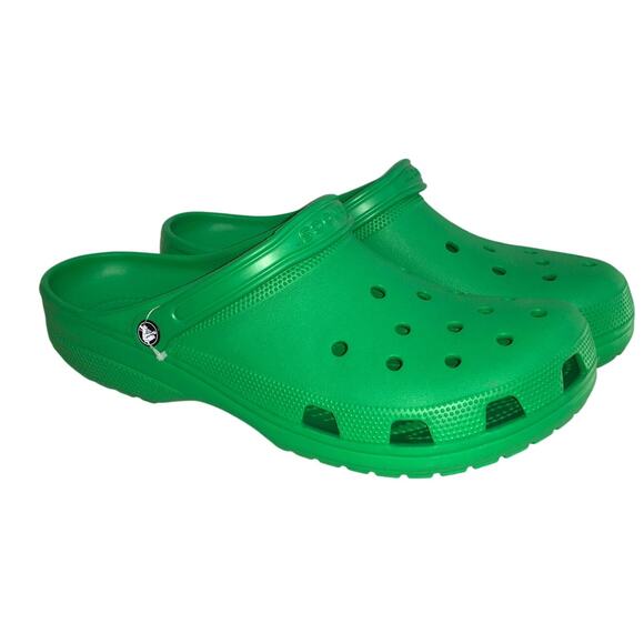 Crocs Classic Clog Shoe Mens 17 Green Classic Comfort Gorpcore Big Feet Tall Boy - Picture 1 of 10